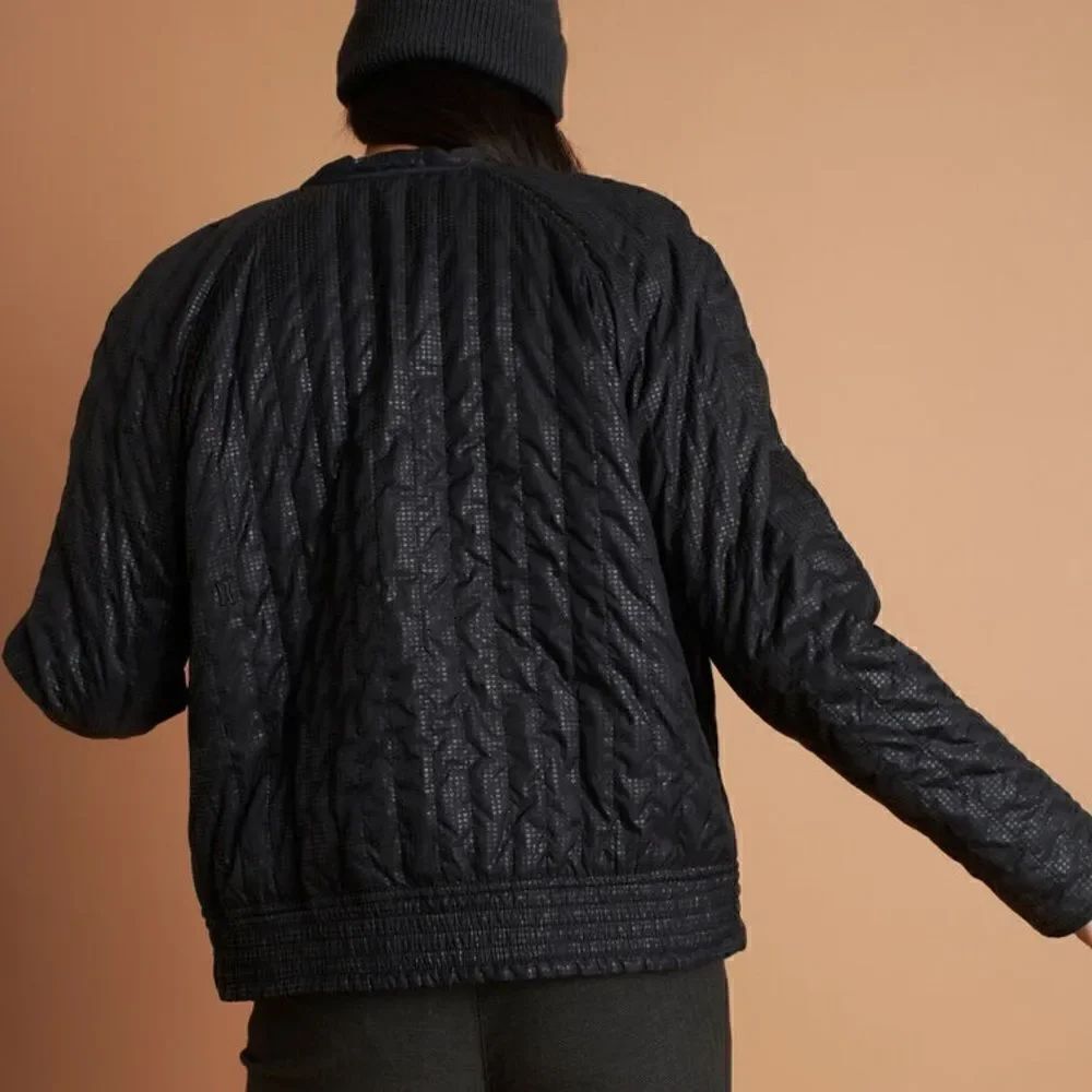 Kit and Ace Keep Pedalling Reversible Light Quilted Nylon Bomber Jacket - Picture 3 of 17